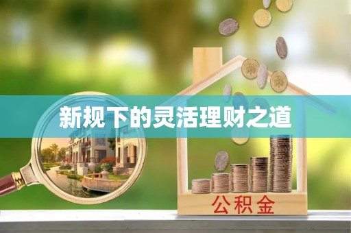 高邑新规下的灵活理财之道