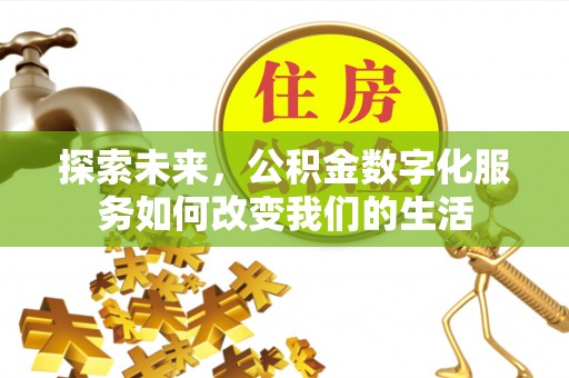 高邑探索未来，公积金数字化服务如何改变我们的生活
