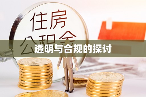 高邑透明与合规的探讨