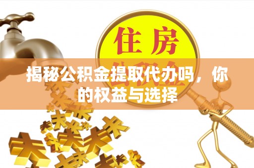 高邑揭秘公积金提取代办吗，你的权益与选择