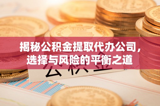 高邑揭秘公积金提取代办公司，选择与风险的平衡之道