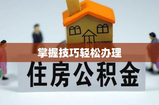 高邑掌握技巧轻松办理
