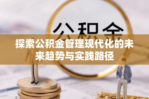 高邑探索公积金管理现代化的未来趋势与实践路径