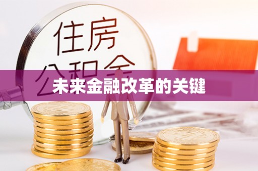 高邑未来金融改革的关键