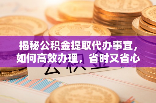 高邑揭秘公积金提取代办事宜，如何高效办理，省时又省心？