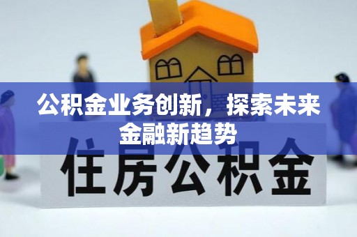 高邑公积金业务创新，探索未来金融新趋势