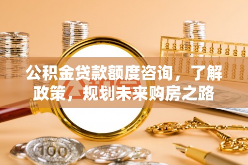 高邑公积金贷款额度咨询，了解政策，规划未来购房之路